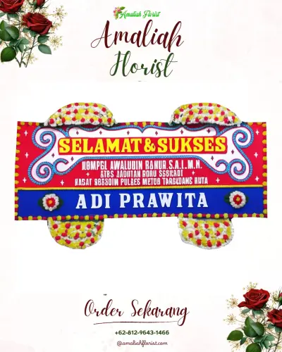 Karangan Bunga Ucapan Selamat di Sumubkidul
